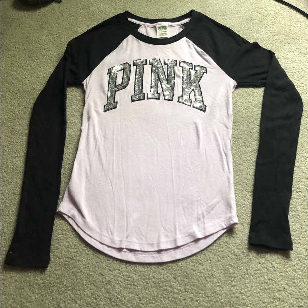 PINK Victoria’s Secret Ribbed Long Sleeve Tee